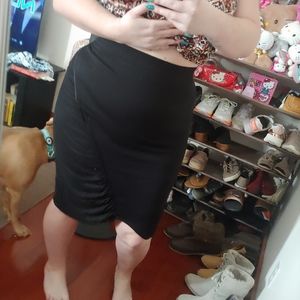 NEW lane Bryant | black soft asymetrical skirt 14